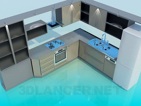 3D Model Kitchen High Poly