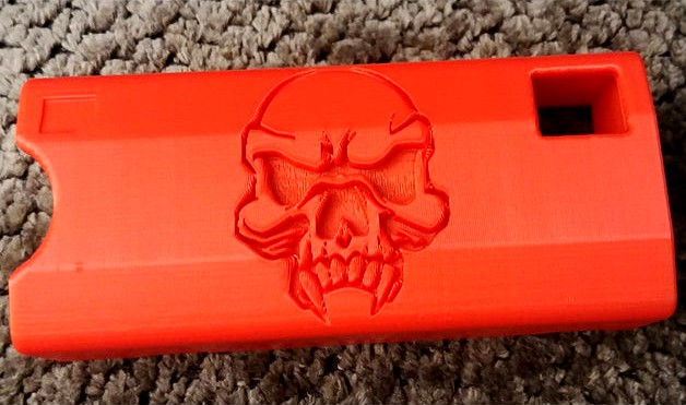 Ender 3 PRO Skull Compact SD Card Adapter Housing by 3Deth