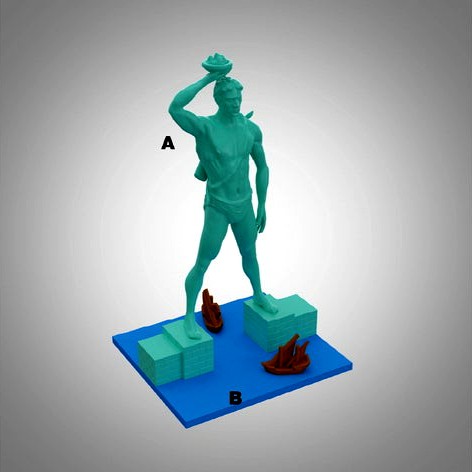 Colossus of Rhodes History model by pcn3dprinting