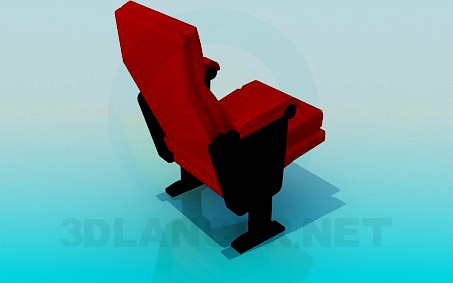 3D Model Two legged armchair