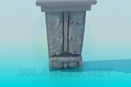 3D Model Support made of molding