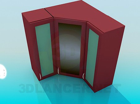 3D Model Angular lockers