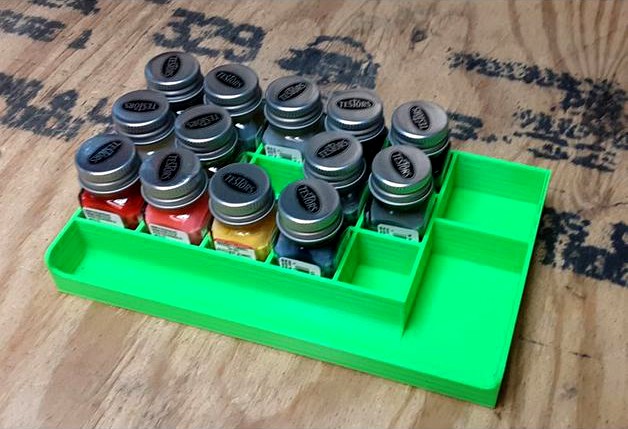 Model Paint Tray for Testors Paint by acaba