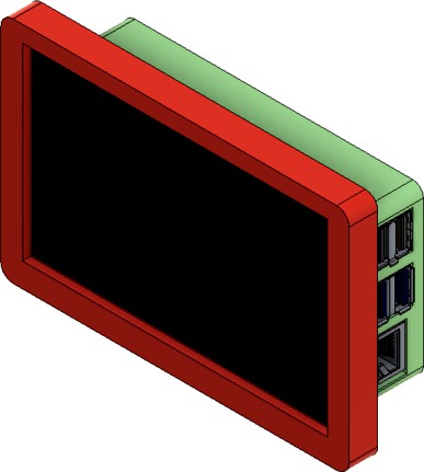 BigTreeTech PITFT50 case for Raspberry Pi 4 B by goldensgui