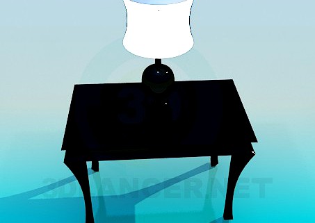 3D Model Console with a lamp
