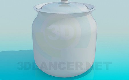 3D Model Sugar-bowl