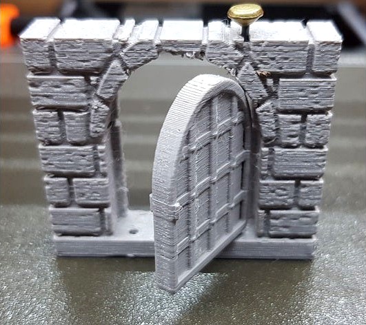 Door 2x2 Cut-Stone Arched Narrow by extkarispy