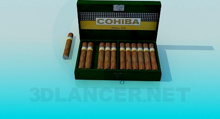 3D Model Cohiba Cigars