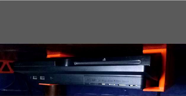 Soporte bajo escritorio PS3 Slim by diworl