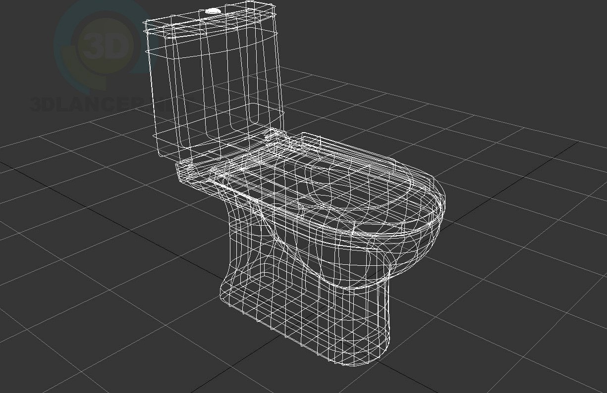 3D Model Toilet Sanita Luxe model NEXT