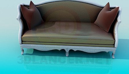 3D Model Antique Sofa