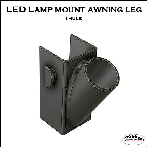 LED lamp mount awning leg Thule - RV by TobbesCustomDesign