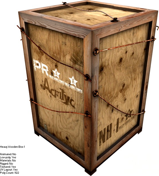 Heavy Wooden Box 1