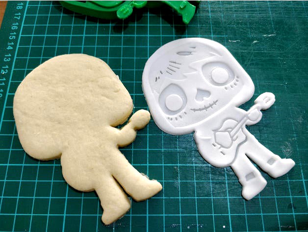 Miguel from Pixar Coco Cookie Cutter with Stamp by therebelagent