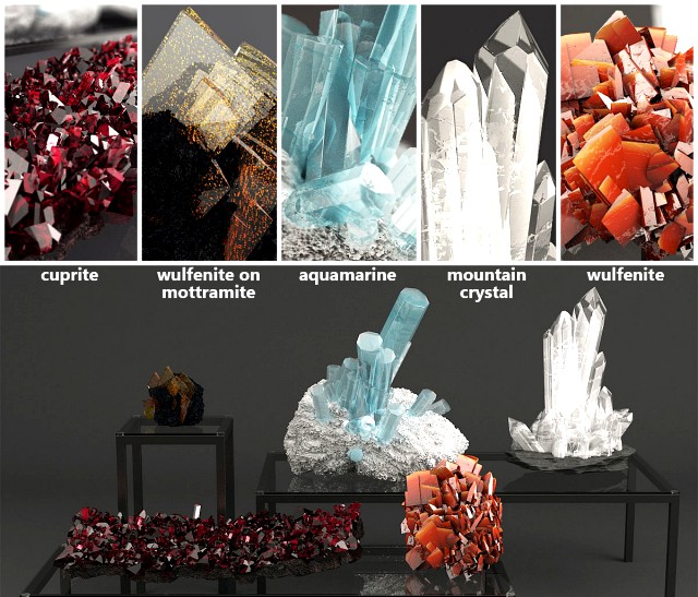 Set of Crystals