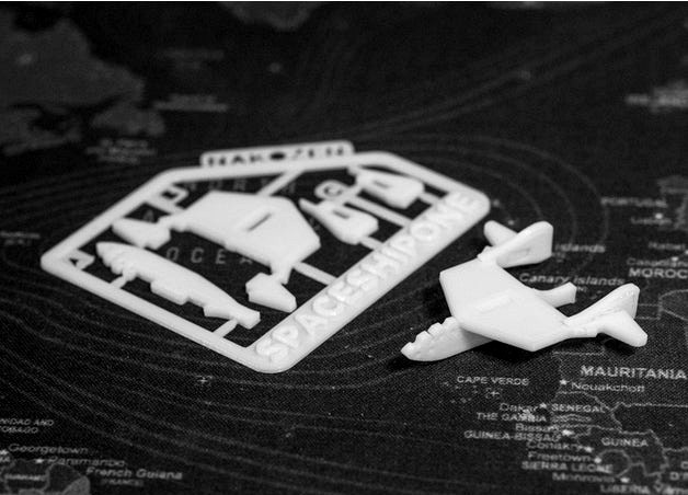 SpaceShipOne Mini Kit Card by Nakozen
