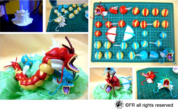 Pokemon Flexible Gyarados / 寶可夢-可動爆鯉龍 by nba2006428