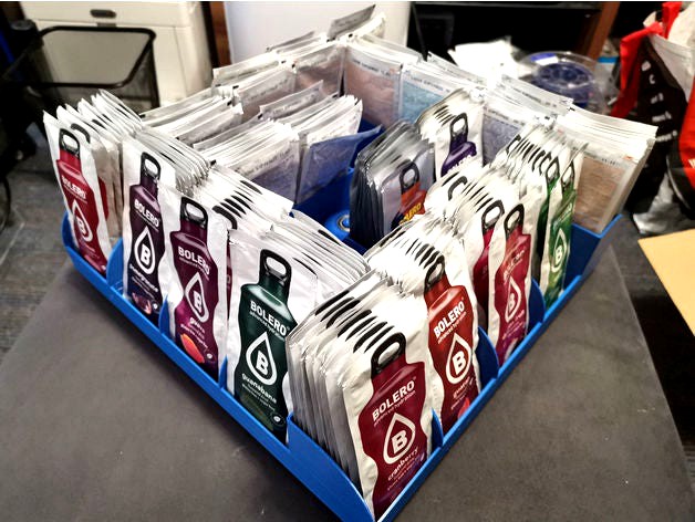 stand for 22 types of Bolero beverage powder (9g bag) by JustinX