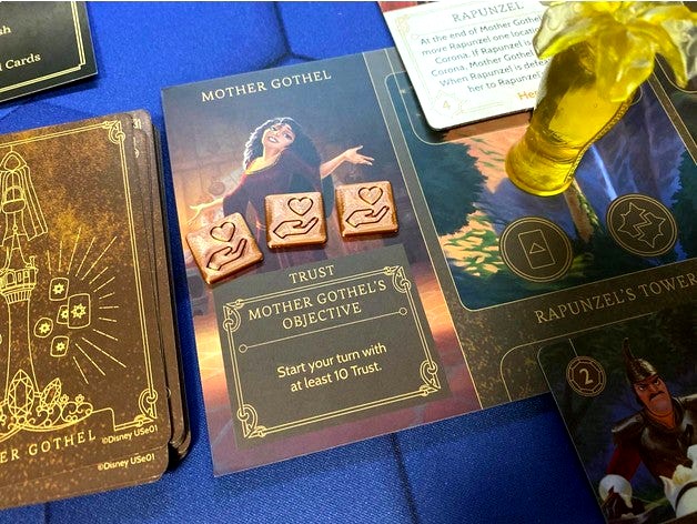 Villainous - Mother Gothel's trust token by sky_boat