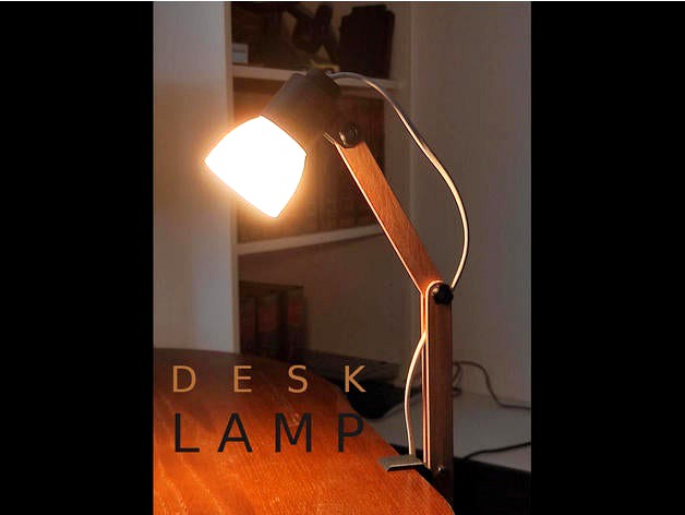 Fully Printable Modern Desk Lamp  by guppyk