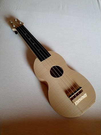 Playable Ukulele - Printable fretboard and saddle by A_McWoof