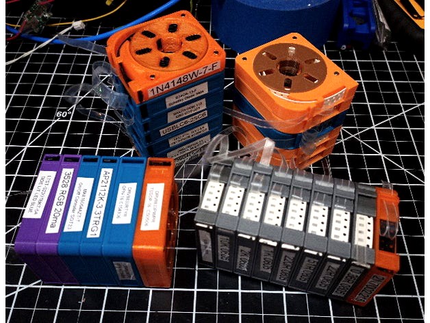 Parametric SMD Stacking Magnetic Mini Spools by Kadah