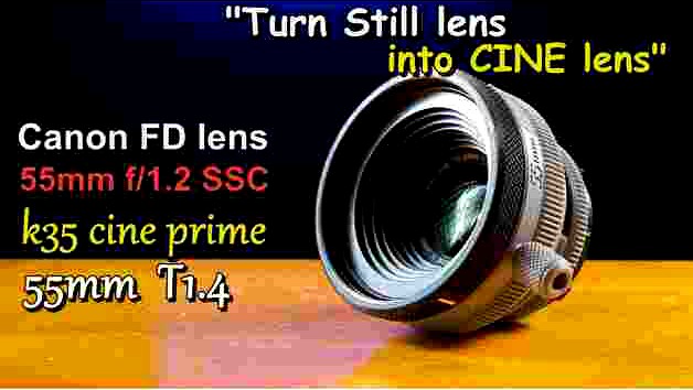 Canon FD lens 55mm f1.2 Rehousing (a homage to 'K35 cine prime' 55mm T1.4) by DoNotLeaN