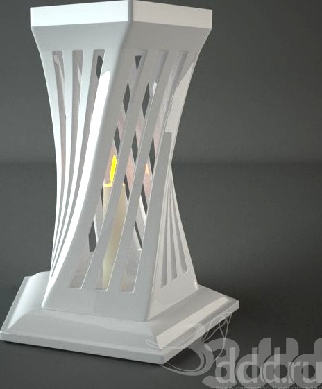 twist candle lamp