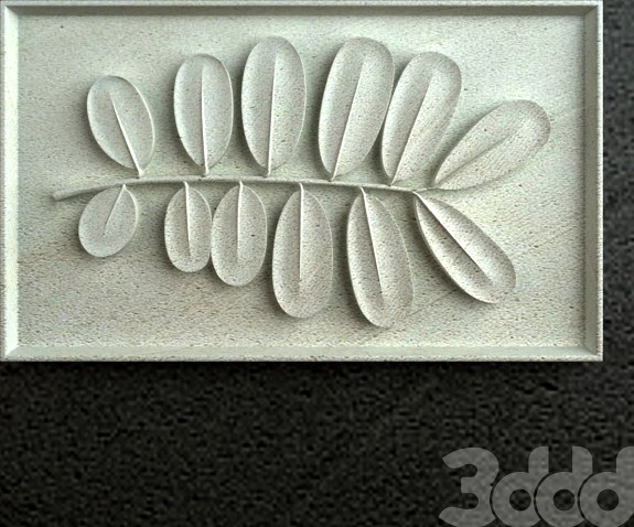 Carving leaf 001