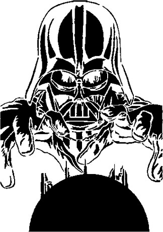 Darth Vader stencil 4 by Longquang