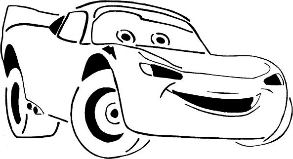 Lightning McQueen stencil by Longquang