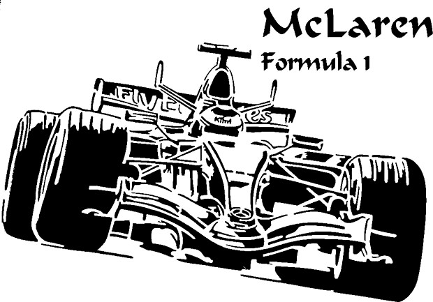 Mclaren formula 1 stencil by Longquang