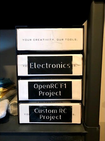 Stackable Drawers for Hatchbox Filament Box by calvinlmc