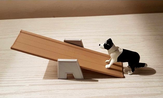 Playmobil compatible - Dog swing - Agility training / Bascule pour chien by sede-8484