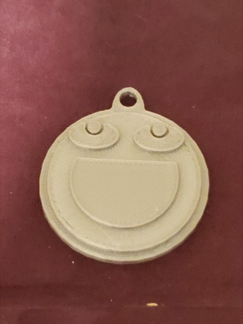 Smile More Keychain by Twistedmarionette