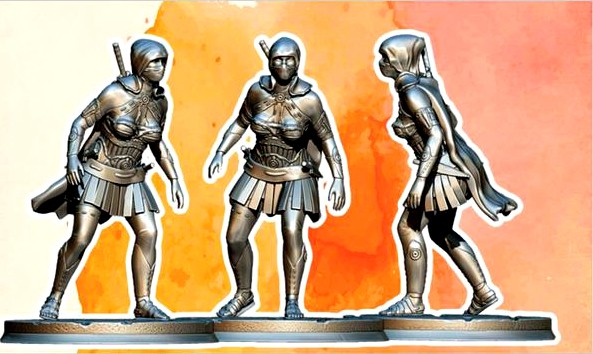 Female Rouge Assassin for dnd pathfinder tabletop rpg by arcaneoctopuslab