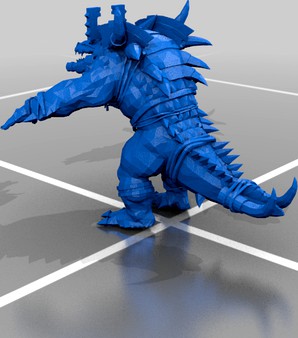 Ancient Kroxigor by valdes_33 3d model