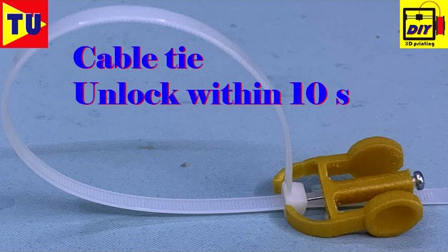 Cable tie unlock by zhwang168