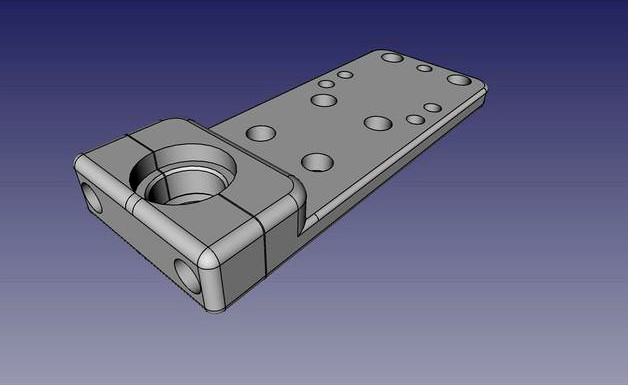 Makergear M2 E3D Hotend mount by uli