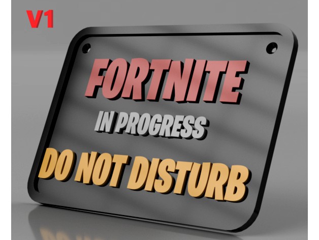 Fortnite "Do Not Disturb" panel by Tazlewouaf