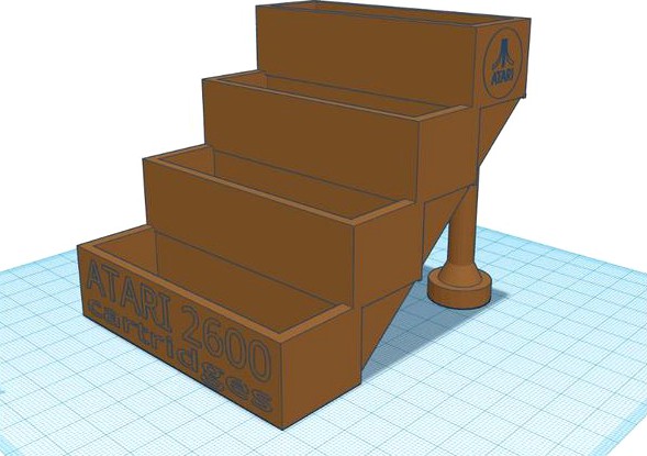 Atari 2600 4 Cartridge holder by MrAtari1040ST