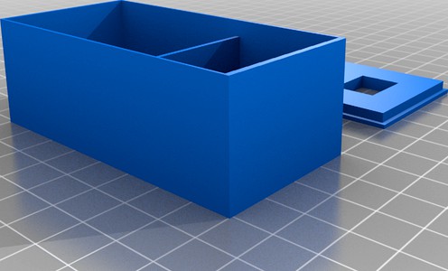 DHT11 indoor/outdoor sensor for esp-01 box with lid by tthamidi