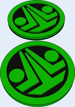 Phantasy Star Online (PSO) Greenill Section ID Badge by callxyz