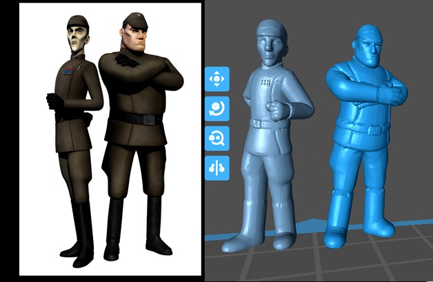 Commandant Aresko and Taskmaster Grint (legion scale) by McAnultyMiniatures