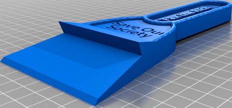 Ice Scraper with OpenSCAD and FreeCAD files included. by johntinker