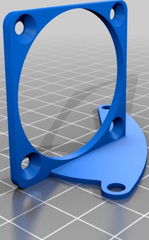 5015 fan bracket for 40mm fans for the Mini-Me hotend duct by Nirvash12