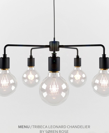 Menu Tribeca Leonard Chandelier