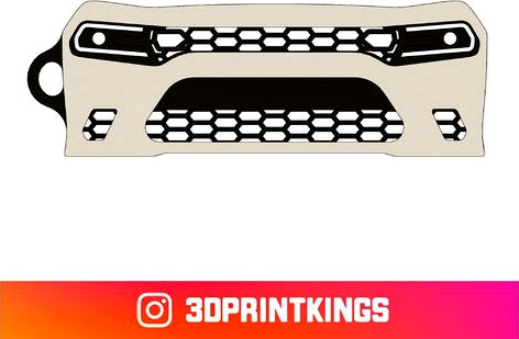 Dodge Charger SRT Hellcat (2019) - Key Chain by ninuki