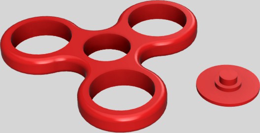 Fidget spinner adaptable with Fusion 360 by plapointe6
