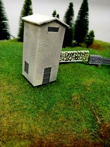 Bulgarian electrical transformer building in H0 - 1:87 scale by Ivailo